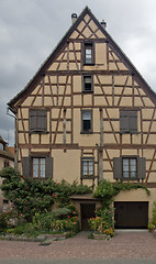 Image showing timbered house facade in S