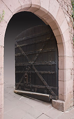 Image showing open entrance at Haut-Koenigsbourg Castle