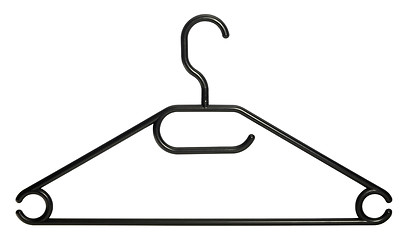 Image showing black clothes hanger