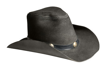 Image showing leather cowboy hat