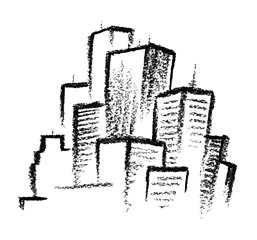 Image showing sketched city