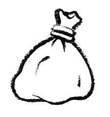 Image showing sketched bag