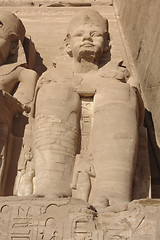 Image showing stone sculpture at Abu Simbel