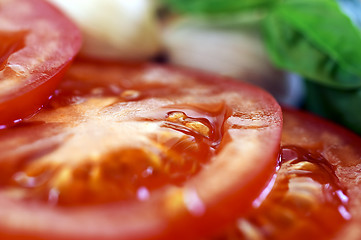 Image showing Sliced tomatoes