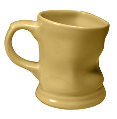 Image showing dented yellow cup