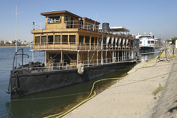 Image showing paddle wheel steamer