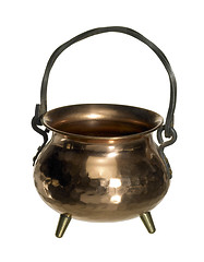 Image showing copper cauldron