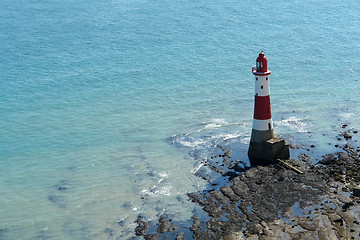 Image showing lighthouse near Beachy Head at summer time