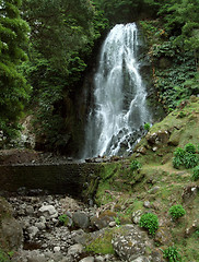 Image showing waterfall at Sao Miguel Island