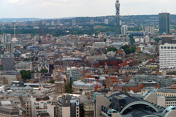 Image showing aerial view of London City