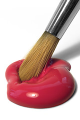 Image showing paint and brush tip