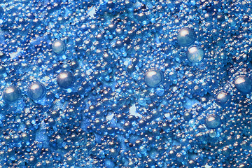 Image showing blue globules closeup