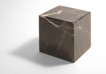 Image showing marbled stone cube