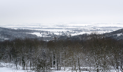 Image showing winter scenery in Hohenlohe