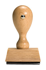 Image showing wooden rubber stamp