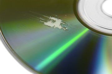 Image showing multi scratched CD surface