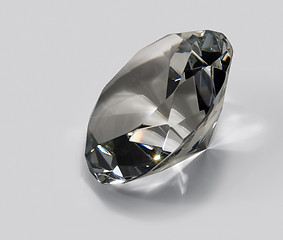 Image showing clear diamond in light back