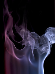 Image showing colorful smoke detail