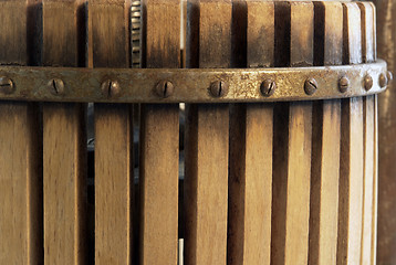 Image showing nostalgic wooden squeezer closeup