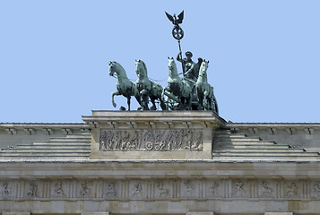 Image showing Quadriga at Brandenburg Gate