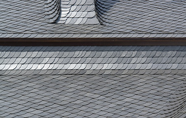 Image showing schist tiled roof detail