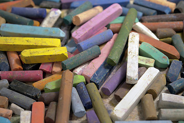 Image showing pastel crayons