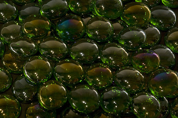 Image showing iridescent glass beads