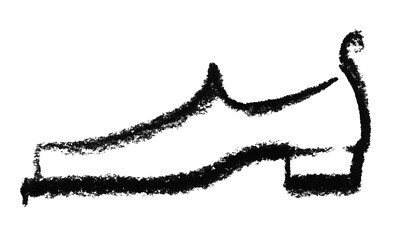 Image showing sketched mans shoe
