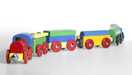 Image showing wooden toy train