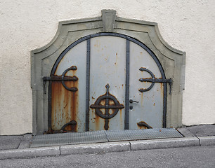 Image showing nostalgic rusty gate