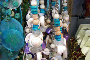 Image showing shell necklaces