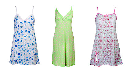 Image showing A collage of three women's sleepwear