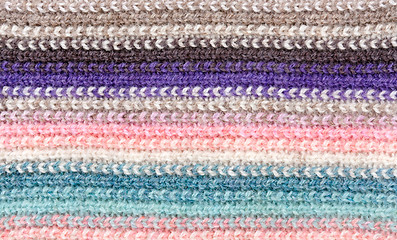Image showing knitted striped colored background