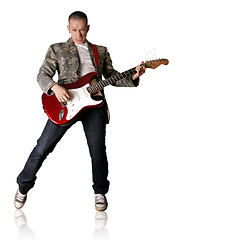 Image showing punk man with the guitar