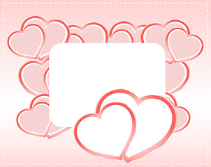 Image showing Greeting scrap retro background with empty blank