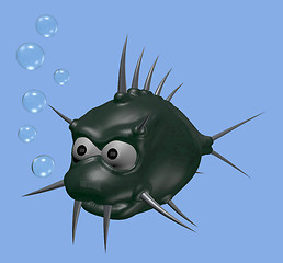 Image showing prickles fish