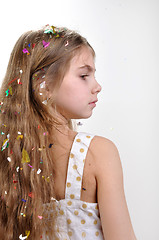 Image showing Girl with long thick hair