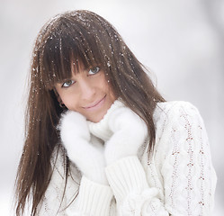 Image showing winter portrait