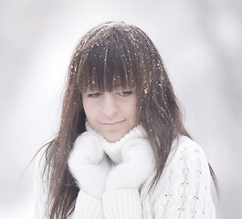 Image showing winter portrait