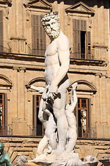 Image showing Fountain of Neptune in Florence