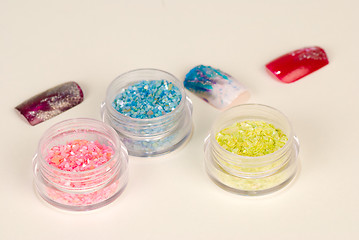 Image showing Nail art glitter