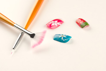 Image showing Nail art still life