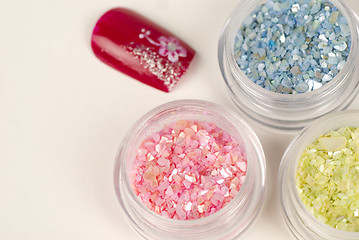 Image showing Nail art accessories