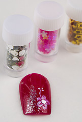 Image showing Nail art accessories