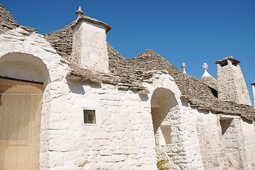 Image showing Trulli houses in Alberobello