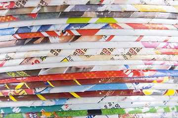 Image showing stack of recycled rolle paper