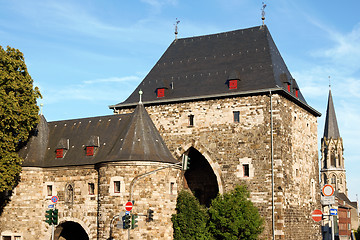 Image showing Aachen Ponttor citygate