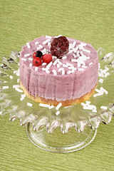 Image showing Wild berries bavarian cream