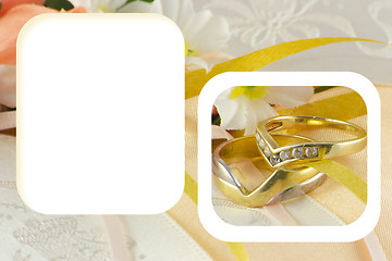 Image showing wedding rings in a frame