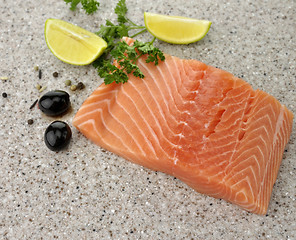 Image showing Raw Salmon Fillet